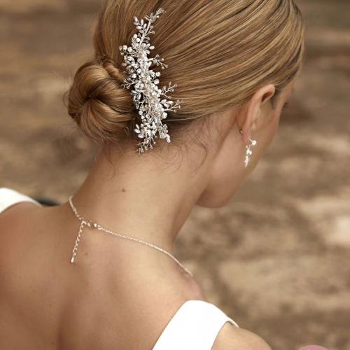 Accessoires robe de mariée peigne cheveux perles strass - Marie Et Vous