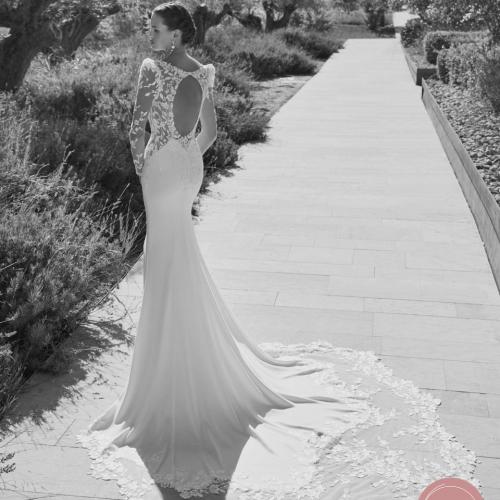 Robe de mariée Sirène Adriana alier traine dentelle - Marie Et Vous