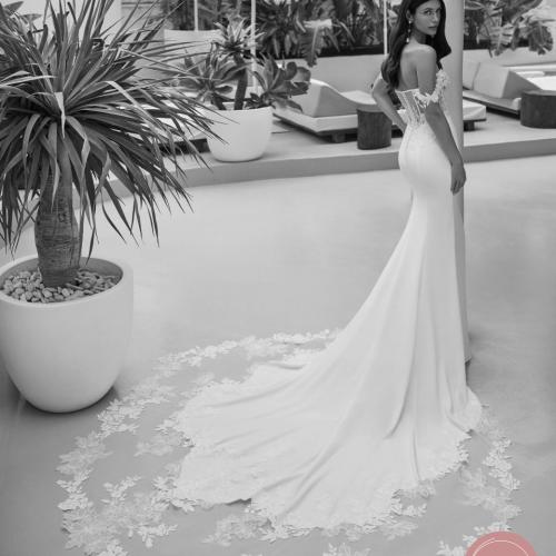 Robe de mariée Sirène luna novias mermaid dentelle bustier - Marie Et Vous