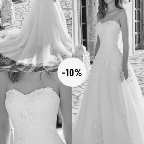 Déstockage robes de mariée discount réduction luxembourg outlet bustier princess - Marie Et Vous