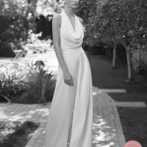 Robe de mariée style Civil atypique combinaison pantalon combi tailleur alma novia - Marie Et Vous