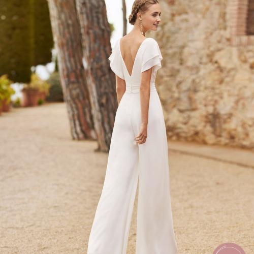 Robe de mariée style Civil atypique combinaison pantalon combi - Marie Et Vous