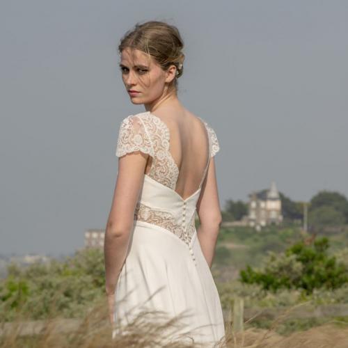 Robe de mariée style Bohème dentelle dos nu - Marie Et Vous