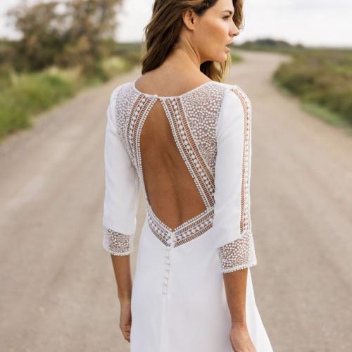 Robe de mariée style Bohème longue manches - Marie Et Vous