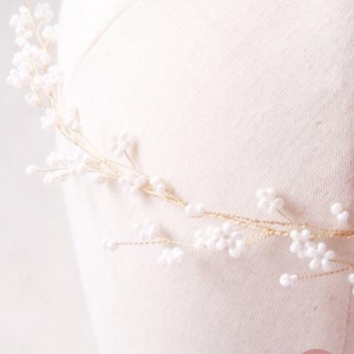 Accessoires robe de mariée couronne fleur porcelaine - Marie Et Vous