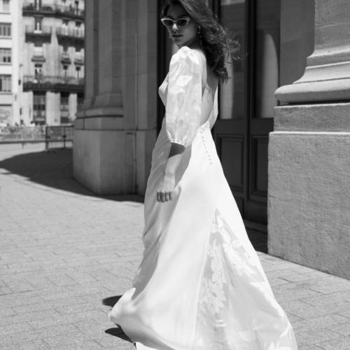 Robe de mariée style Bohème boho dentelle manches - Marie Et Vous